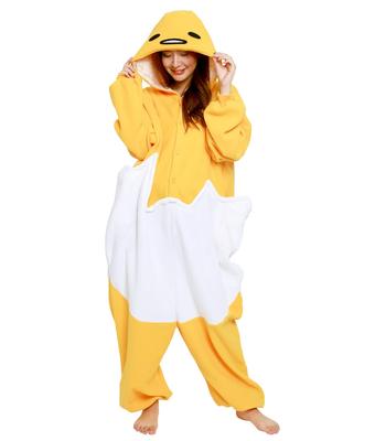 SAZAC Персонаж Флисовый Кигуруми Один Размер Подходит Всем Sanrio Gudetama