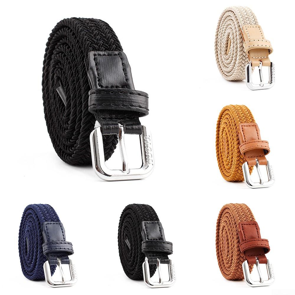 High Quality Children's Braided Webbing Elastic Belt Ideal for Boys and Girls