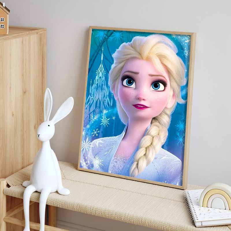 Disney Алмазная живопись с изображением Эльзы из мультфильма «Холодное сердце» Алмазная мозаика Вышивка крестом, Алмазная инкрустация Украшение комнаты Подарок
