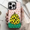 F-Смешная Тыква Y-Яёи К-К-К-Кусама Чехол для Телефона Для iPhone17,16,15,14,13,12,11 Plus,Pro Max Черный Конфетный серебристый чехол для телефона