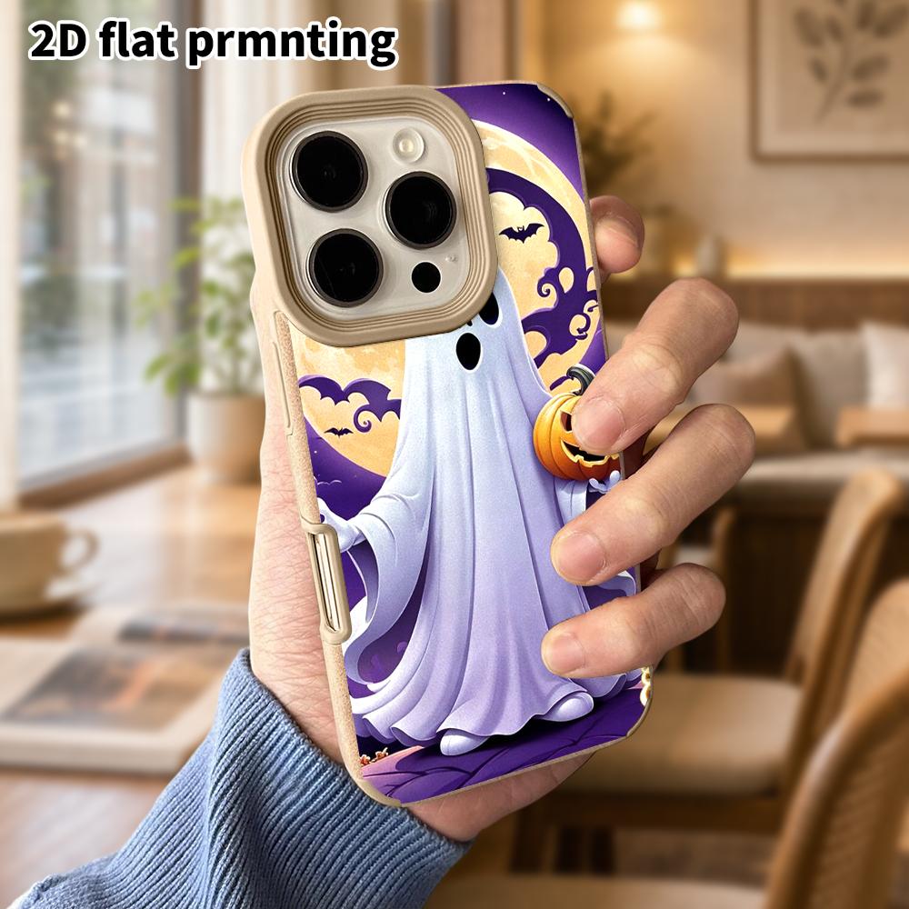 Phone Case: Lambskin 2D Flat Samsung Galaxy A34 A35 M05 M06 S20 S22 S21 FE Plus 5G Protective Case, Full Moon, Christmas and Halloween Gifts