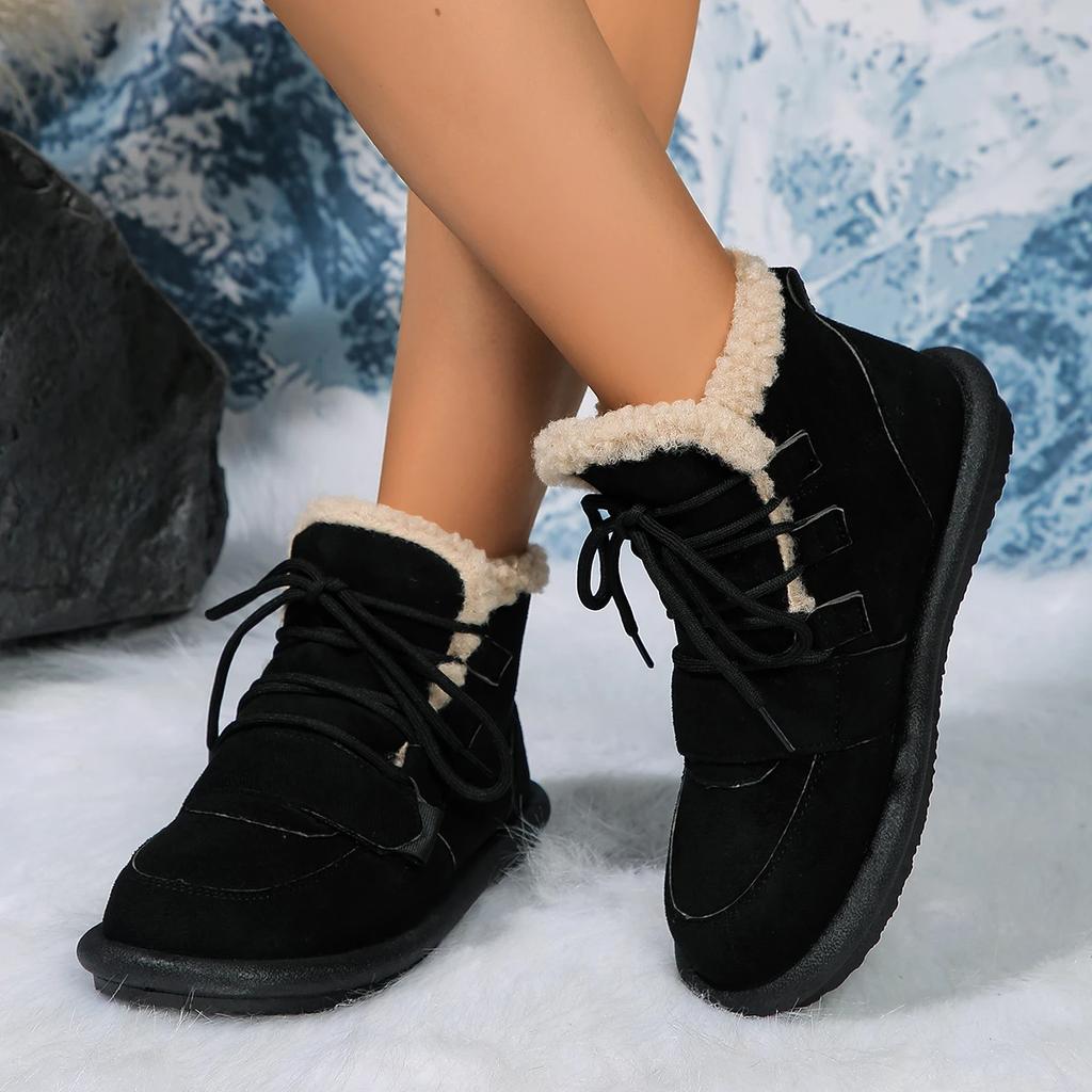 Новые классические женские зимние ботинки на утепленном пуху, удобные теплые ботильоны, женская зимняя женская обувь, массивные Botas Mujer