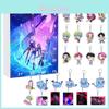 Рождественский календарь-обратный отсчет с брелком и акриловым декором Kpop Охотники на демонов Подарочная коробка для фанатов