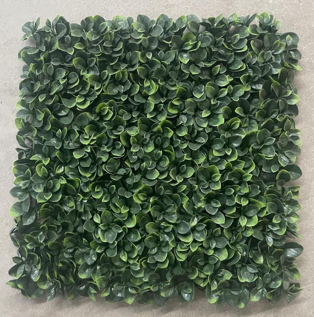50×50cm Artificial Green Plant Wall - Plastic Vertical Garden, Fake Flower Wall, Synthetic Turf Background