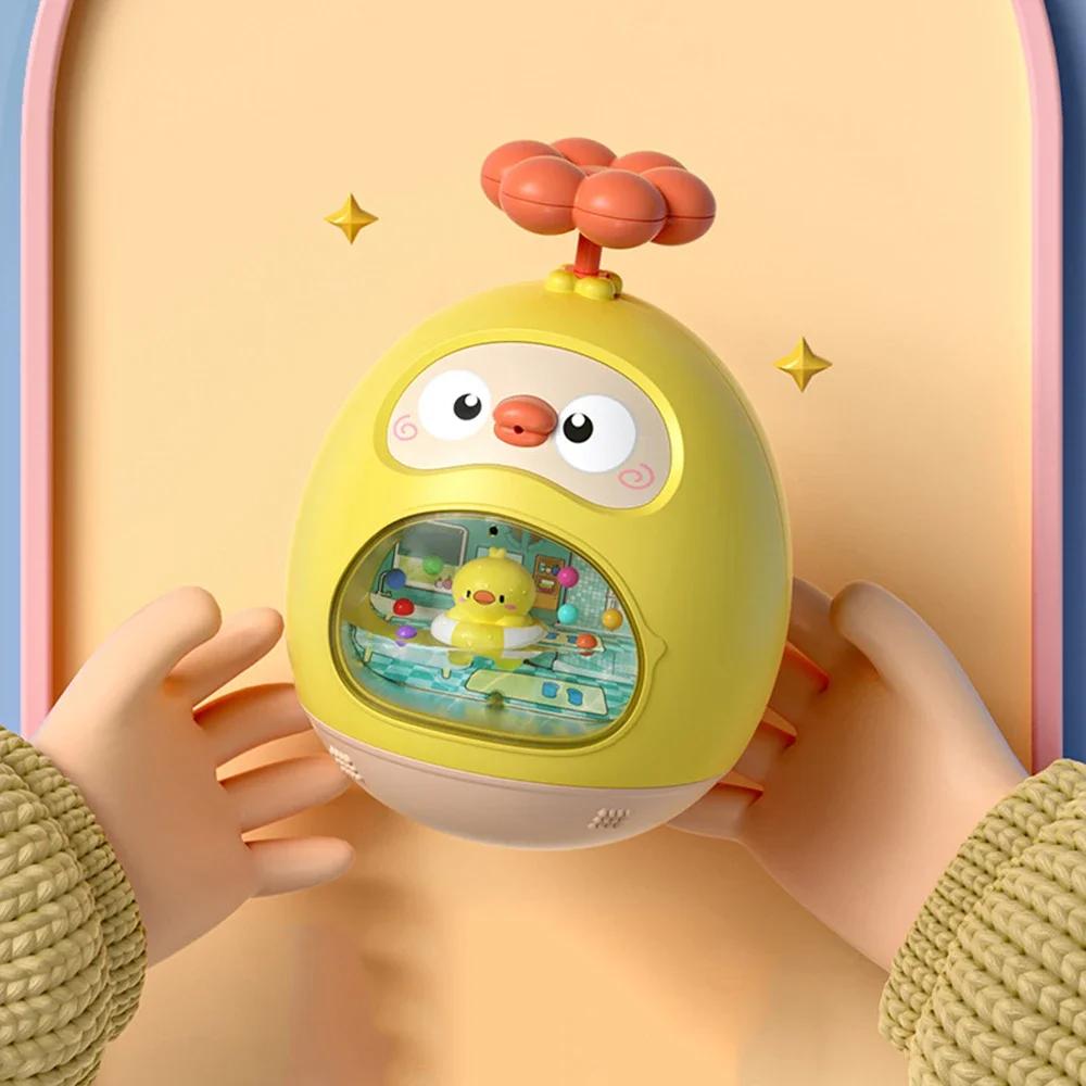 2in1 Spray Tumbler Bath Toys Baby Water Duck for Bathtubs Swimming Poor Bathing Machine Shooting Games Toddlers Children Gift