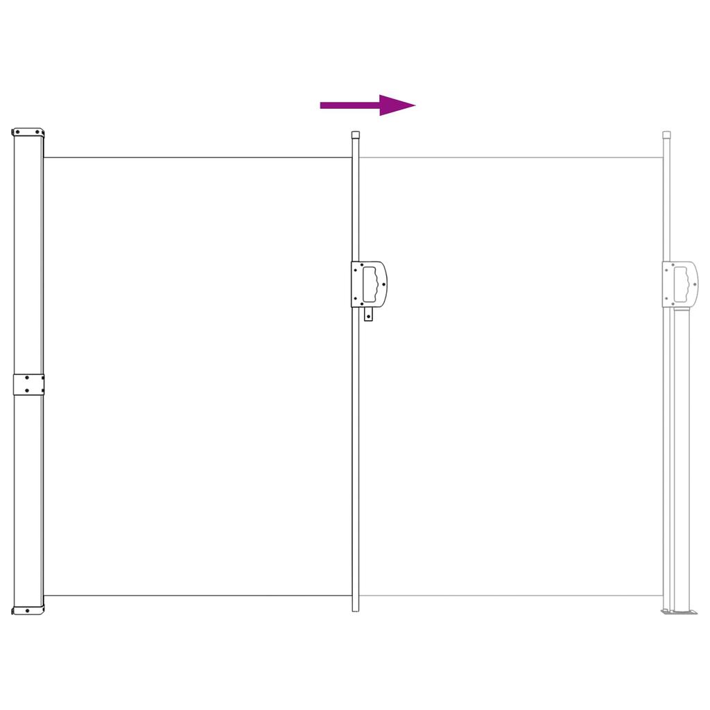 Retractable Side Awning 120 x 300 cm