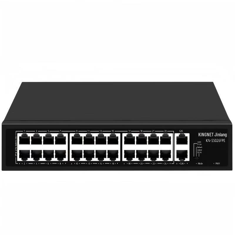 KINGNET 26-Port 100Mbps PoE Switch