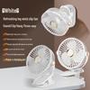 Portable USB Rechargeable Wall-Mount Clip Fan with Light