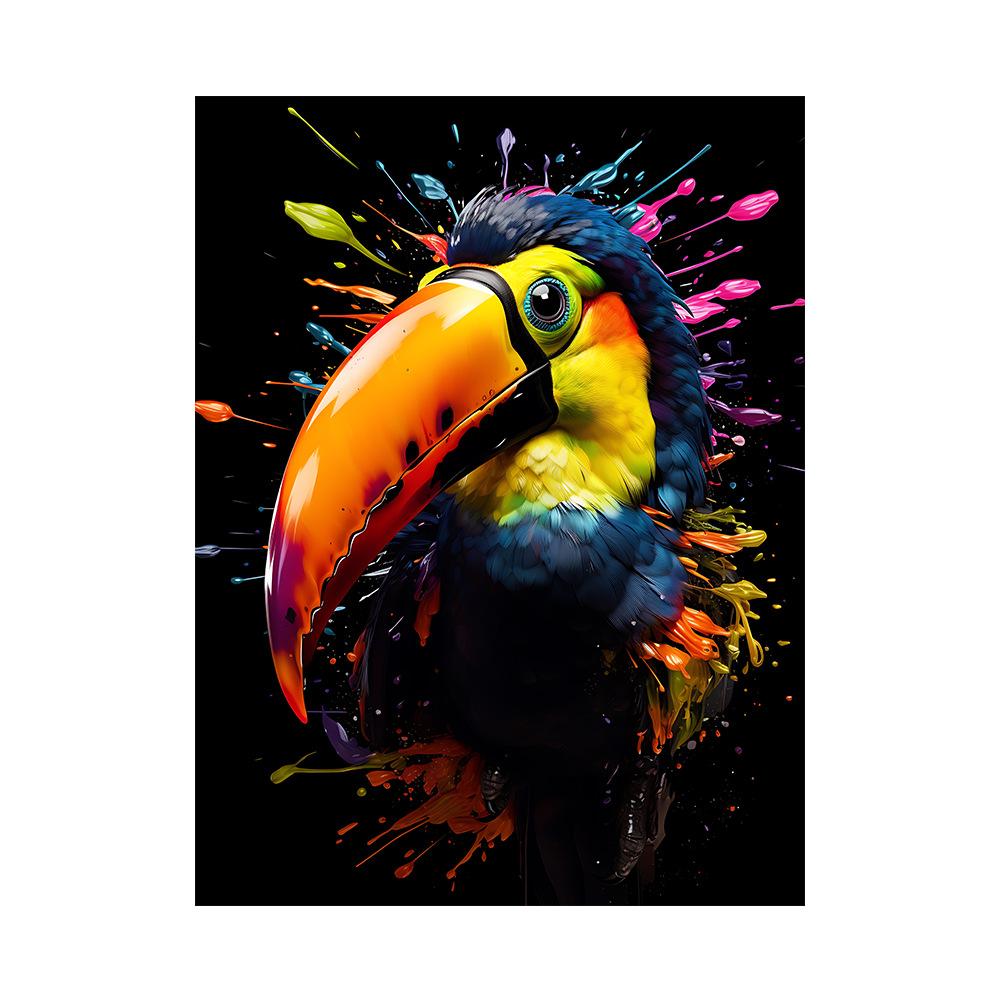 Лев Тигр Животный Портрет Плакат Обезьяна Жираф Картина на холсте Абстрактное Граффити Настенная Картина Декор Гостиной