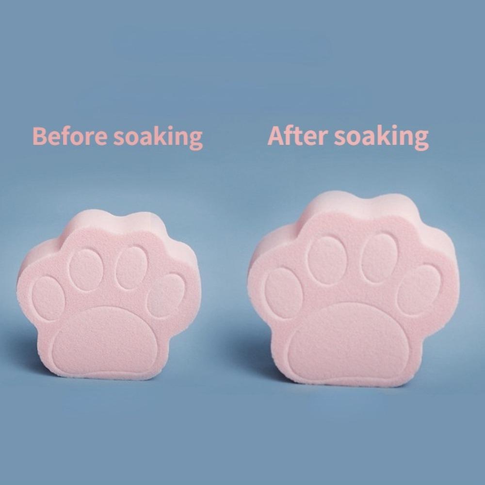 Makeup Soft Foundation Powder Puff Cute Pink Cat Paw Cosmetic Sponge Puff for Girls Dry and Wet Dual Use Women's Makeup Tools