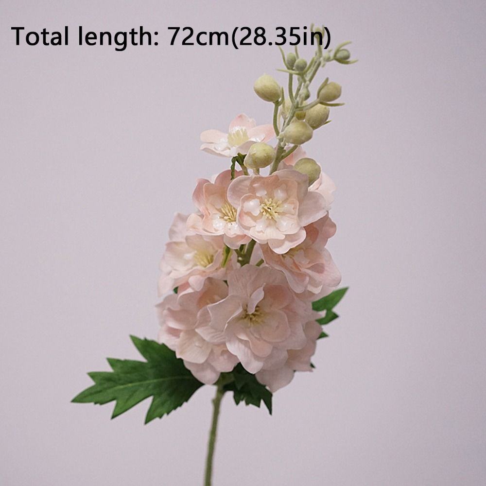 72cm Artificial Delphinium Flower Moisturizing Lifelike Delphinium Stem Real Touch Simulation Flower Wedding Bouquet