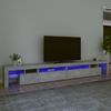 VidaXL TV Stand with LED Lights Entertainment Center Storage Media Console Living Room Furniture Home 3152805