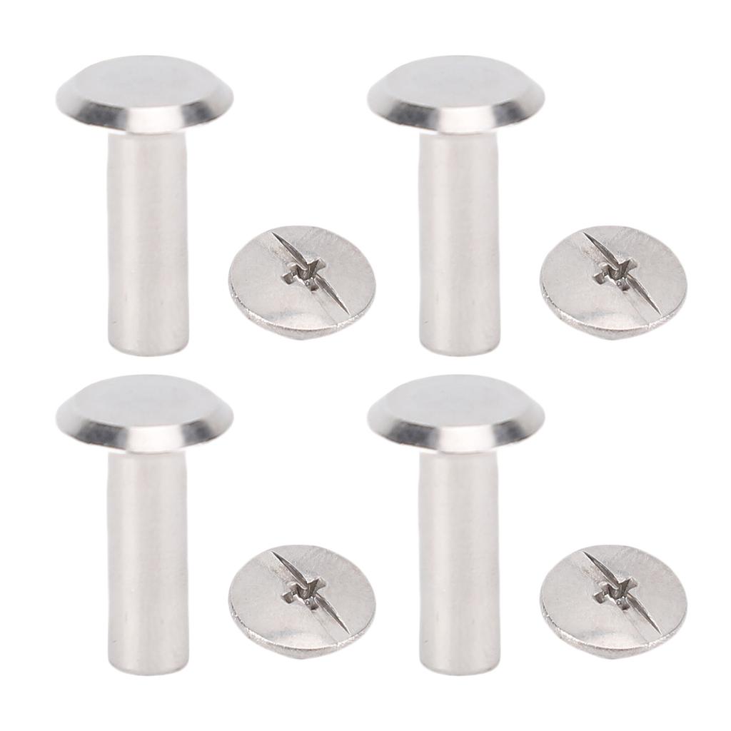 100 Компл. Металлические Пуговицы Заклепки Нержавеющая Сталь Многофункциональные Винты M3 с Плоской Круглой Головкой Кожаные Заклепки