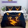3Pcs Electric Fox Energy Bedding Set Soft Fabric Duvet Cover Pillowcases Home Christmas Xmas Halloween Gift 1 Duvet Cover 2 Pillowcase N1241