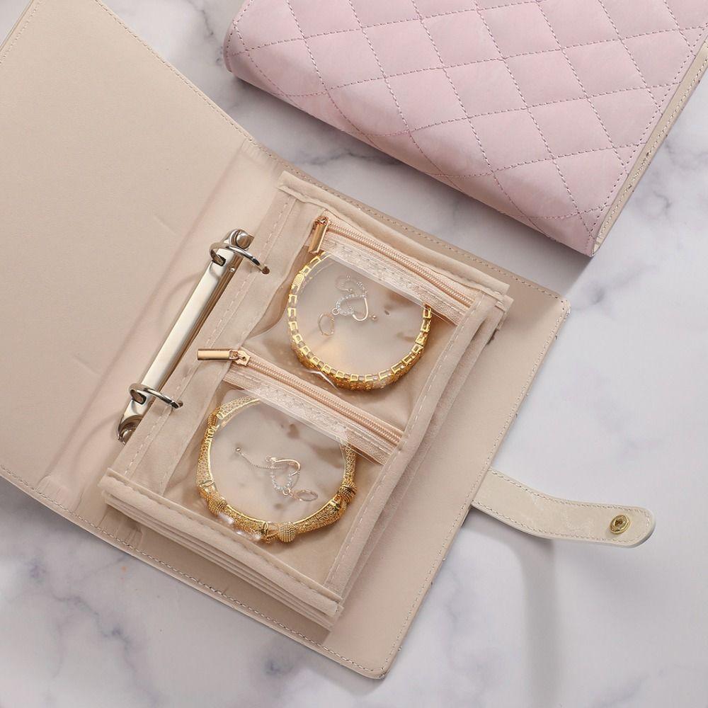 Transparent Velvet Jewelry Packing Bag Bracelet Rings Jewelry Organizer Outdoors