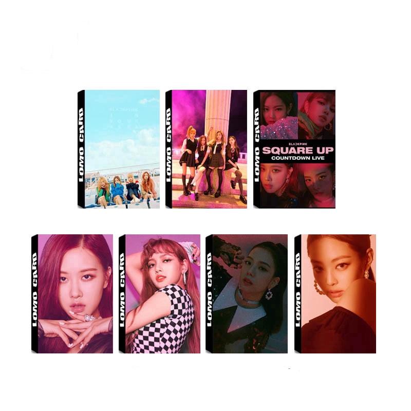 В НАЛИЧИИ// 30 шт./коробка Альбом с Lomo-карточками K-pop BLACKPINK "SQUARE UP" "Kill This Love" Дженни Джису Розэ Лиса HD Фотокарточки Карточки--Случайный выбор