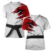 Men's New T-shirt Men's Clothing Unisex Taekwondo Pattern 3D Print Shirt Summer Top Short Sleeve Fashion Casual T-shirt