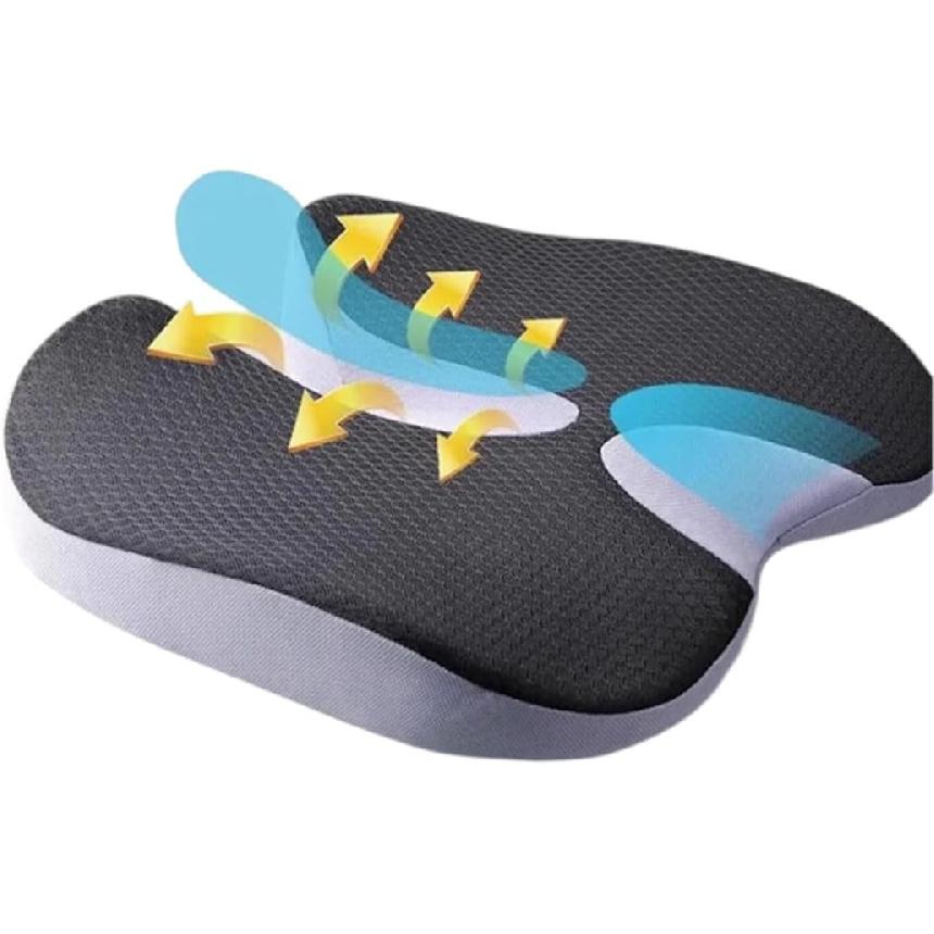 Подушка на сиденье – Нескользящая ортопедическая подушка из пены с эффектом памяти для копчика, при ишиасе и болях в спине, Удобная большая подушка для офисного кресла, автомобиля, дома,