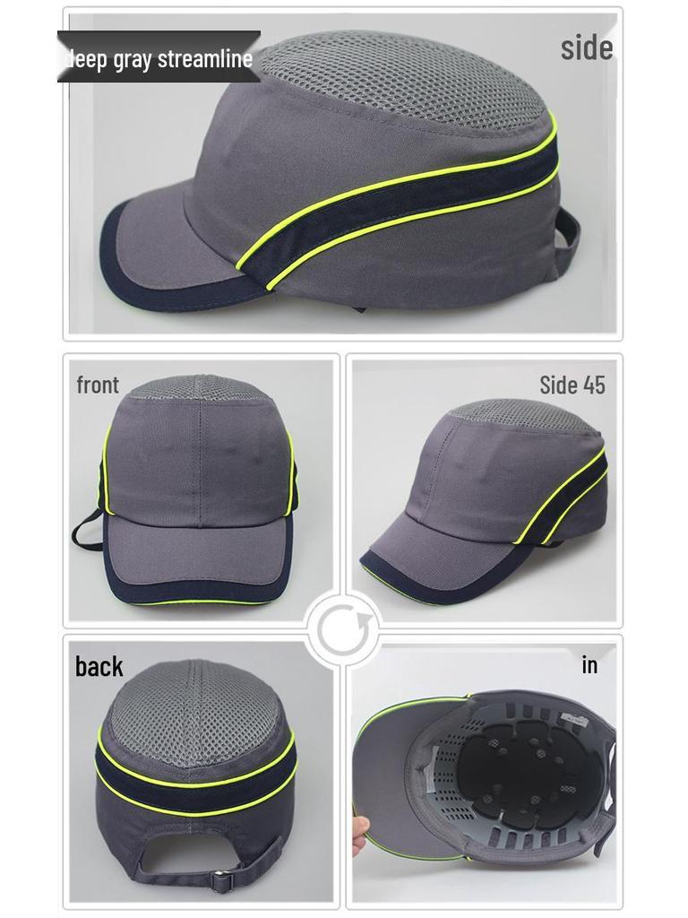 Breathable Lightweight Anti-Impact Baseball-Style Waterproof Safety Helmet Liner