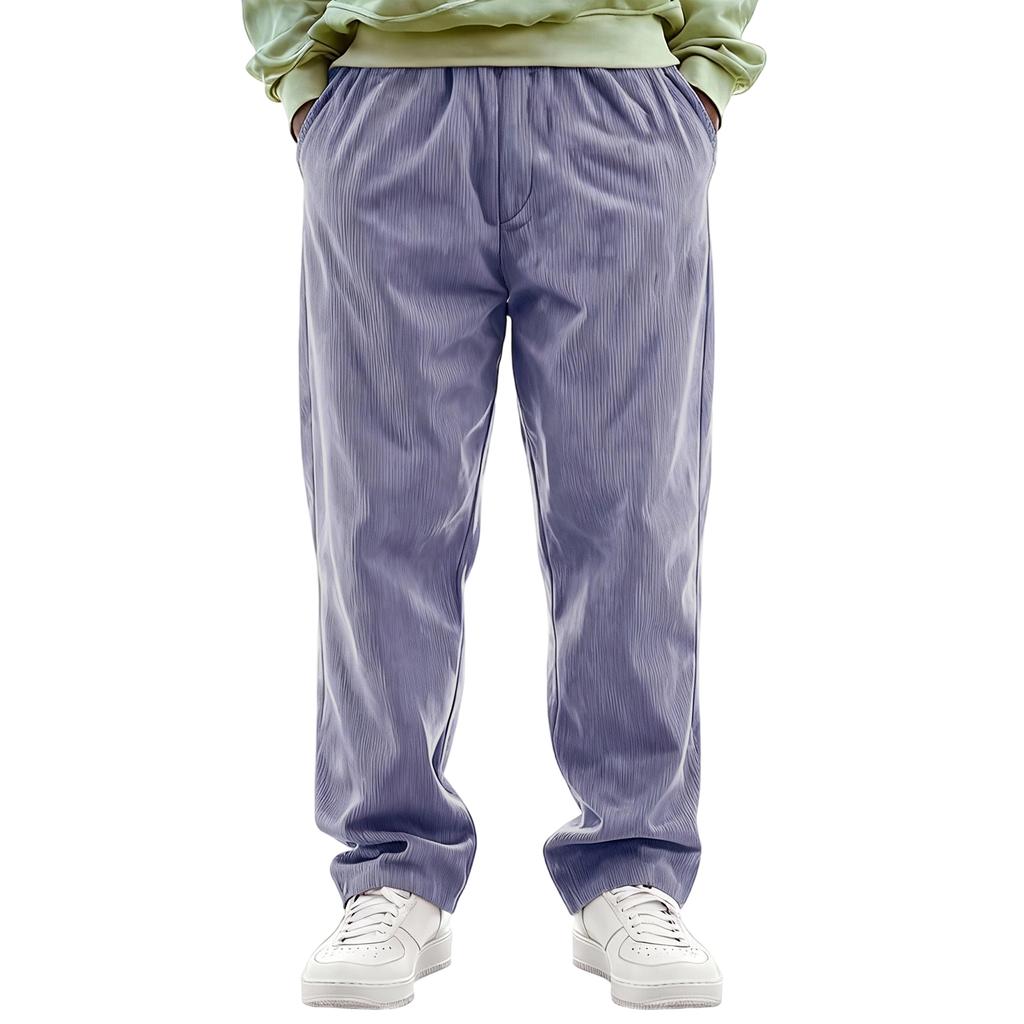 Мужская Мода Досуг Средняя Посадка Длинный Стиль Повседневные Брюки