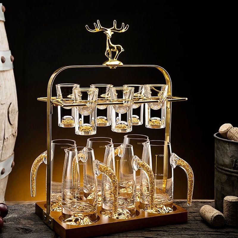 Набор рюмок для байцзю Jiakangming из роскошного хрустального стекла