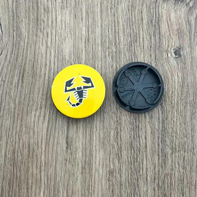 4pcs 50mm  Abarth 500 Wheel Center Hub Caps Car Rims Dust Proof Cover Emblem Badge for Fiat Palio Stilo Bravo  Perla Puntosiena