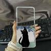 Для Samsung Z Flip 7 Милый Чехол-Кот для Samsung Galaxy Z Flip 7 5G Прозрачная Жесткая Пластиковая Складная Крышка для Z Flip 7 Чехол