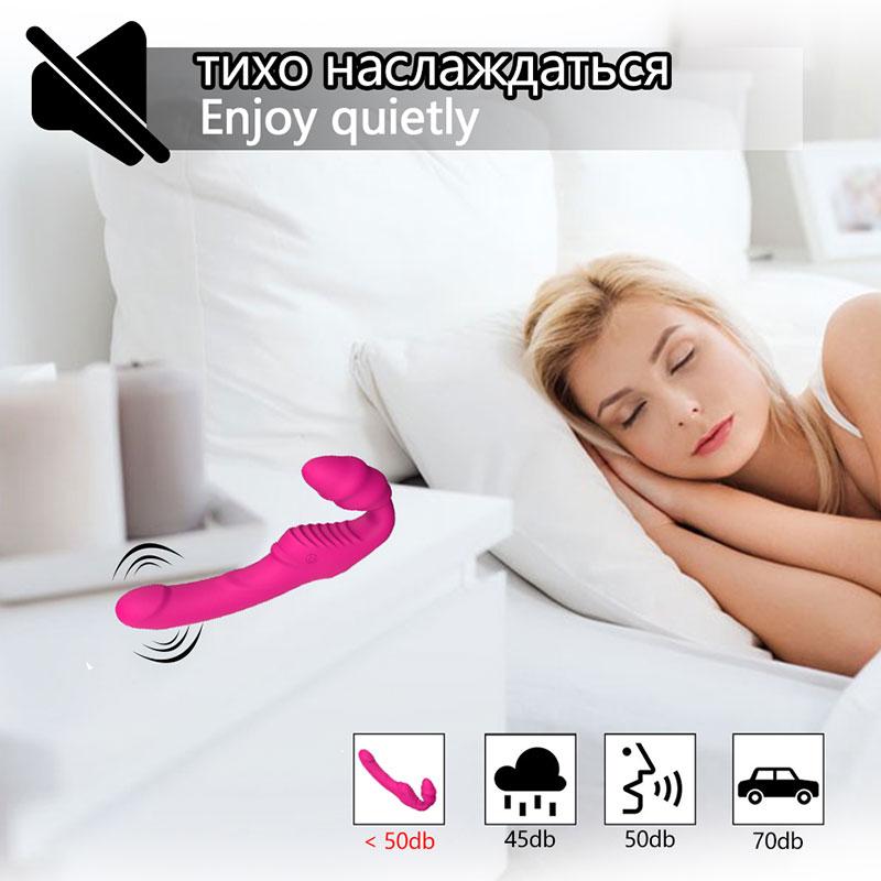 Секс-игрушка для лесбиянок, фаллоимитатор без бретелек, вибратор, 9 скоростей, беспроводной пульт дистанционного управления, двойной вибратор для точки G, секс-игрушки для пар, вибрирующий пенис