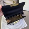 [Pre-Owned] Padlock Moonlight Treasure Box Series Metal Lock Logo Canvas And Leather Crossbody Bag Small - Excellent #1YO23TD