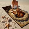 Squirrel Dreams Under Moonlight Beach Towel, Super Soft Microfiber, Gift for Her/Him, Birthday, for Pool, Beach, Travel, Home Decor Fan gifts