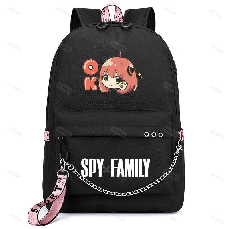 Anime Backpack for School Girl Teenager Student Rucksack Usb Charging Women Camping Bag Travel Laptop Backpack