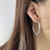 Серьги-кольца Twist Twist Ear Buckle Mobius, модные, ретро, круглые, с пряжкой
