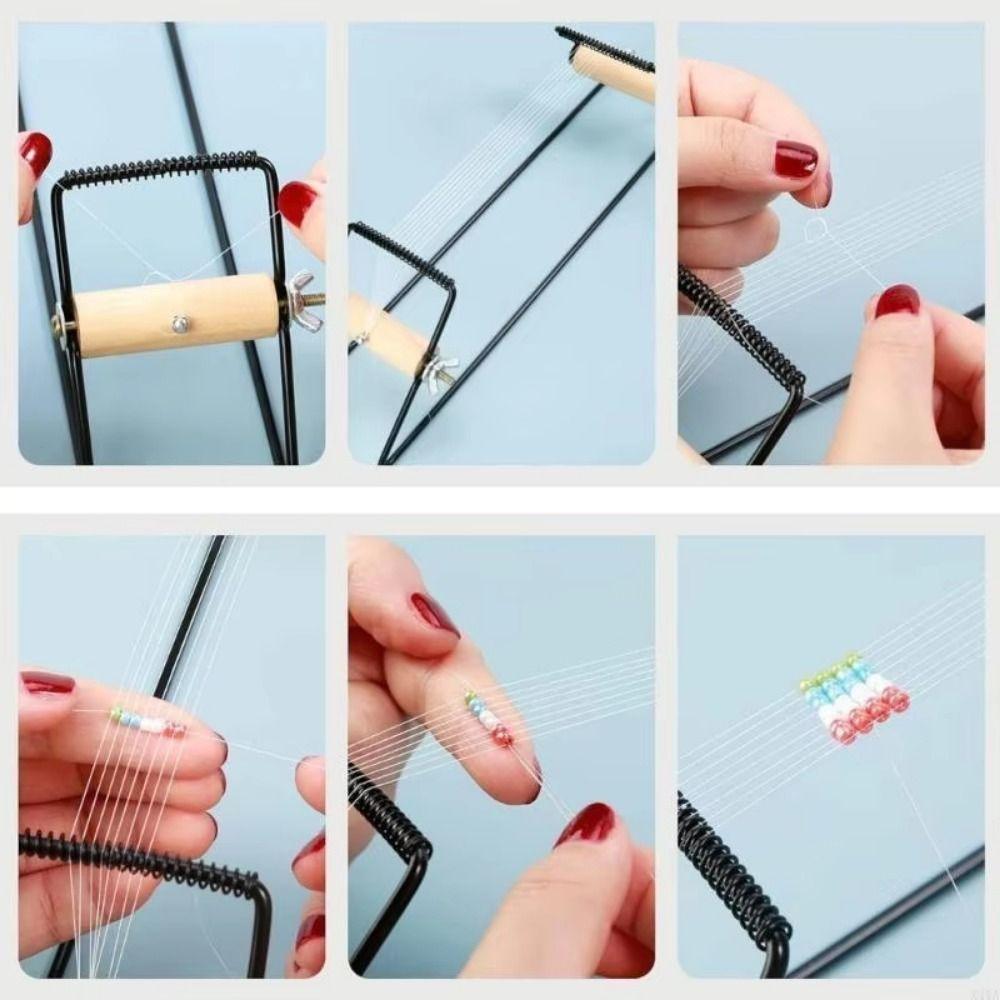 Sturdy Bead Weaving Loom Wood Handle Beading  Loom Machine Weaving Beading Loom  Bracelet Making