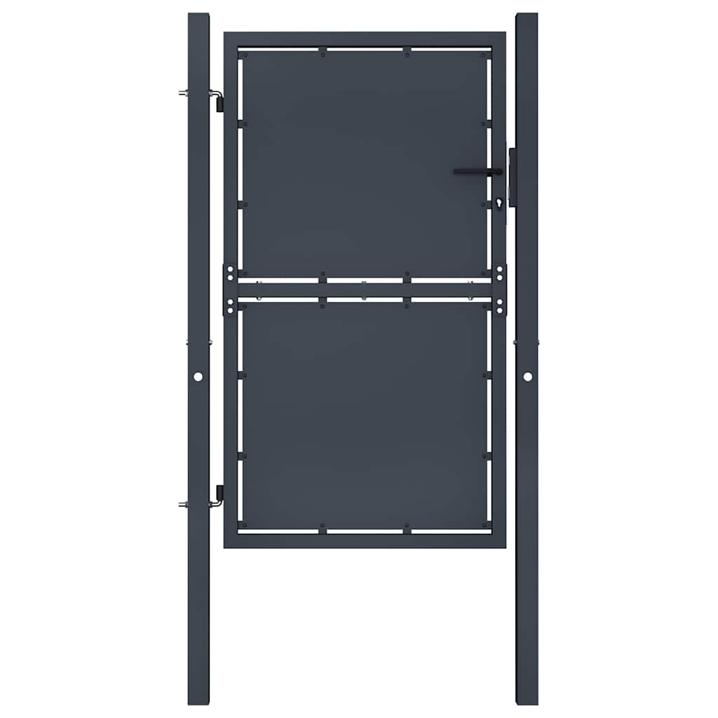Steel Garden Gate 100 x 125 cm Anthracite Grey