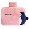 Soon Sold Out! Eco-friendly Hot Water Bottle with a Fluffy, Removable Cover. 1.5L Capacity. Hand Warmer, Fillable with Hot Water, No Electricity Requi