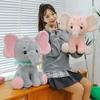 Super Cute Couple Baby Elephant Plush Toy Girl Birthday Gift Wedding Doll Car Bay Window Pillow