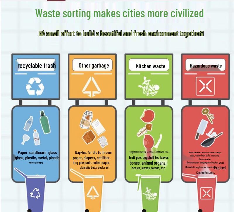 MIAOJIE C-Type Flat Bottom Garbage Bags