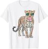Leopard Bubblegum Sunglasses Funny Animal Teen T-Shirt Unisex