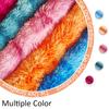 Cute Rainbow Plush Carpet Round For Girl Room Cute Soft Shaggy Hair Rug For Bedroom Kids Room Rug Play Mat Crawling Mat Non-slip