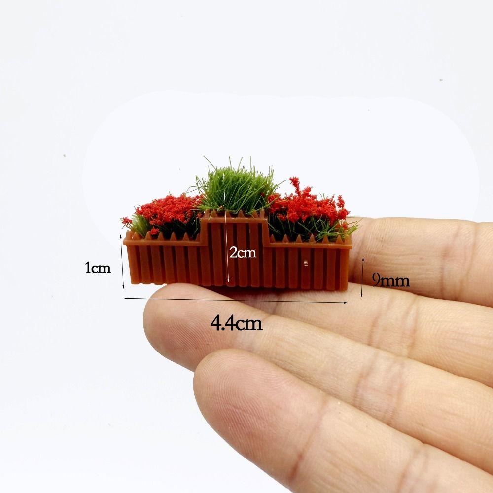 10 Colors Cherry Blossom Flowers 1:12 Scale Garden Lifelike Artificial Flower Doll House Decor