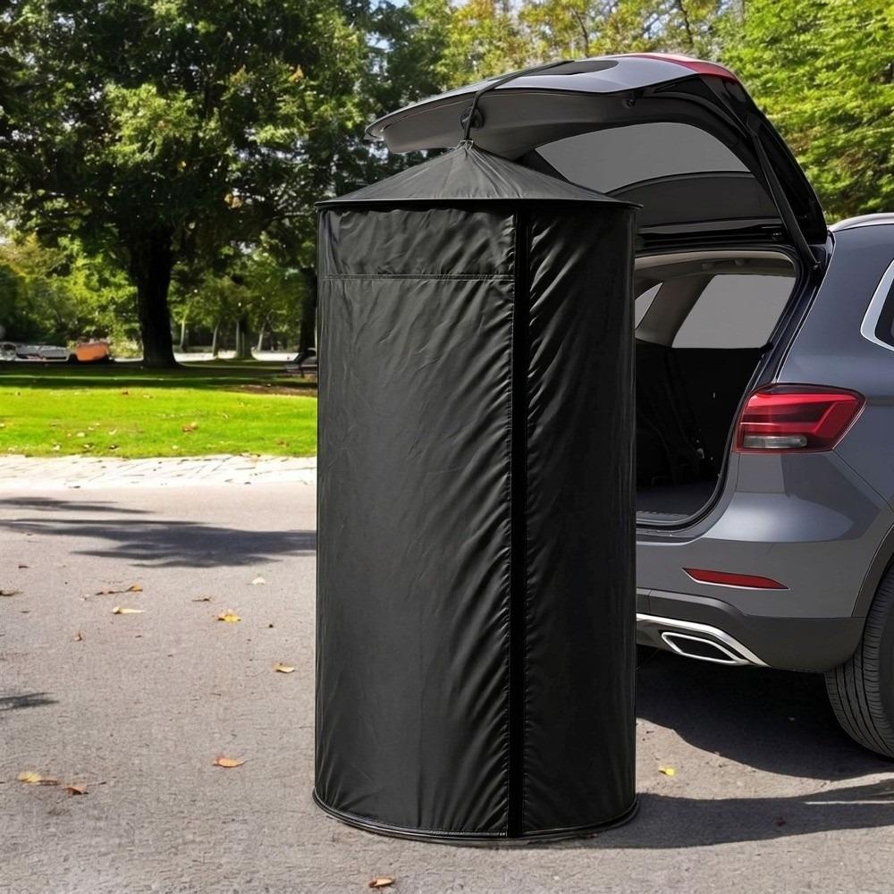 Rear Glass Suction Cup SUV Shower Tent Portable Changing Shelter for Camping Travel Outdoor Use