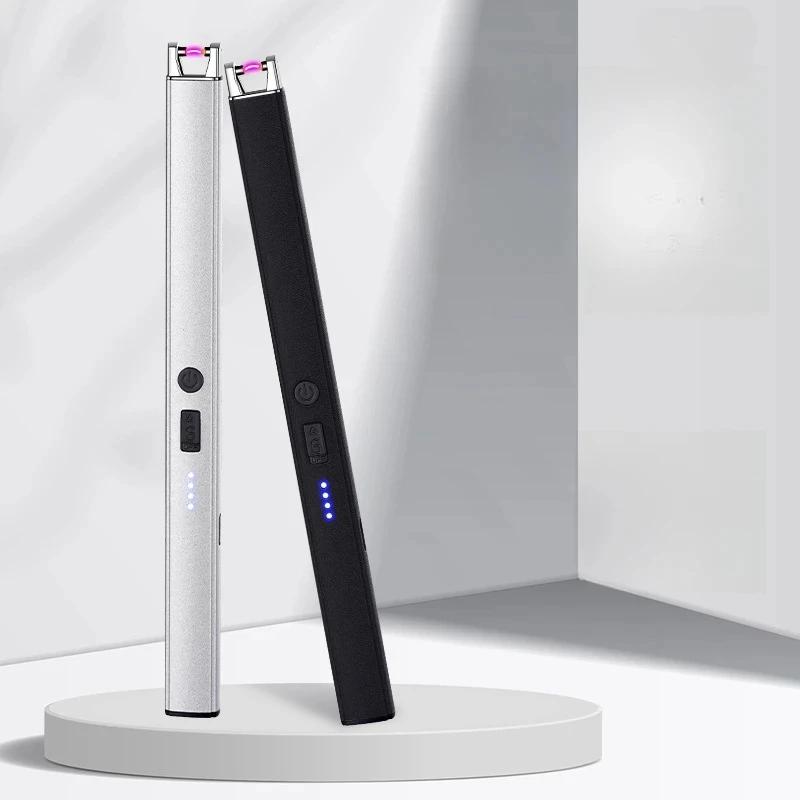 Зажигалка с подзарядкой от USB для кухни, электрическая дуга, ветрозащита, импульсное беспламенное плазменное зажигание, зажигалки для свечей, барбекю на открытом воздухе