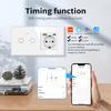 Умная розетка-выключатель WiFi европейского стандарта с панелью из закаленного стекла, одинарная круглая, дизайн «Граффити», управление голосом и через приложение.