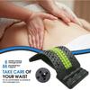 4 Levels Back Acupoint Massager Spine Stretcher Magnetic Therapy Waist Neck Fitness Lumbar Cervical Support Back Pain Relief