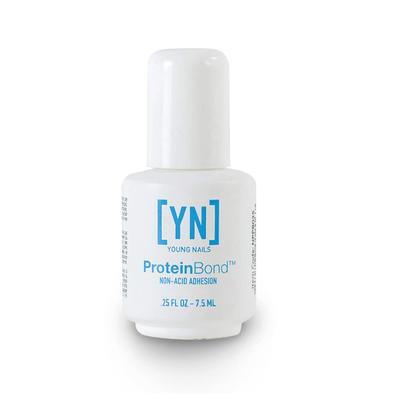 Young Nails Протеиновый праймер для ногтей Быстрый закрепитель для лака Акриловый кератиновый бондер Жидкий унций Одиночный белый Бонд. + Сухой. Гель, + 0,25