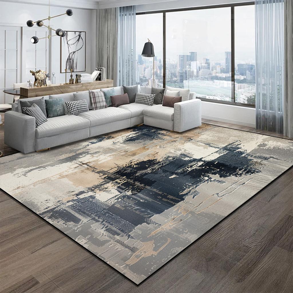 Ковры в скандинавском абстрактном стиле, современные ковры большой площади, декор для гостиной, лаунжа, кабинета, моющиеся, нескользящие напольные коврики