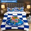 3PCS FC Porto  Design Printed Soft Bedding Set,Including 1pc Duvet Cover And 2pcs Pillowcases Perfect for Bedroom, Dormitory, Fan gift