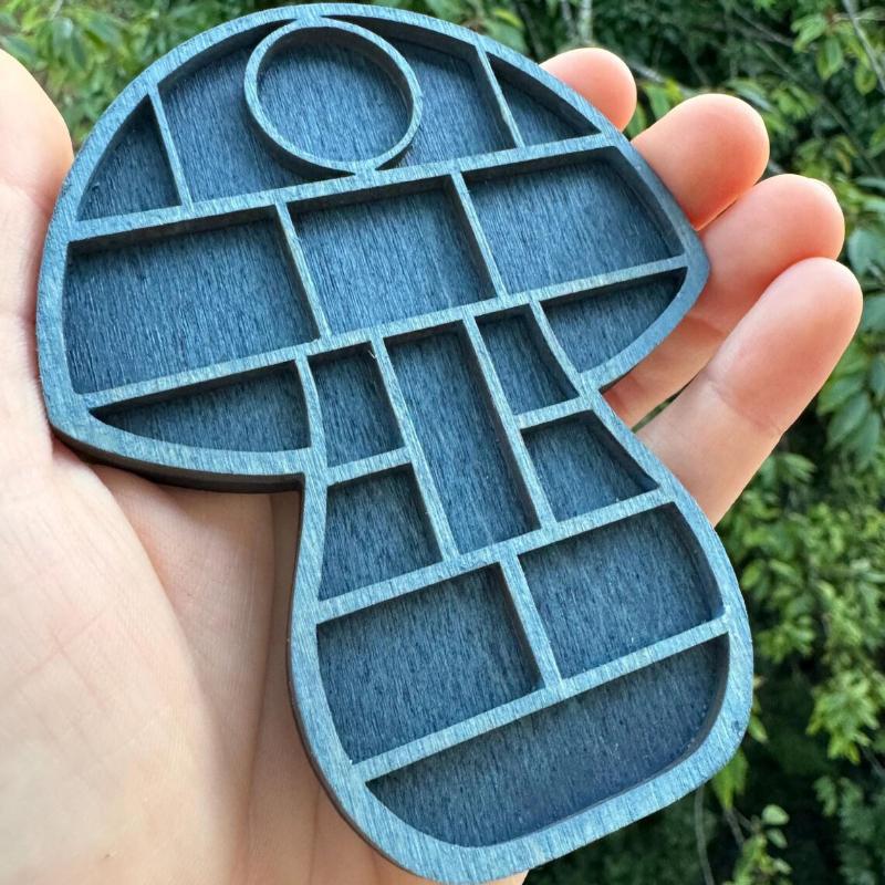 Многоцветная миниатюрная полка для мелочей, различные ячейки, луна, гриб, кукольный домик, полка, отделения