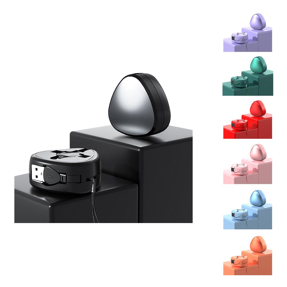 Multi Charging Cable 120W 6A Retractable Charging Cable Travel Accessories Compatible For Android IPhone Type C Devices