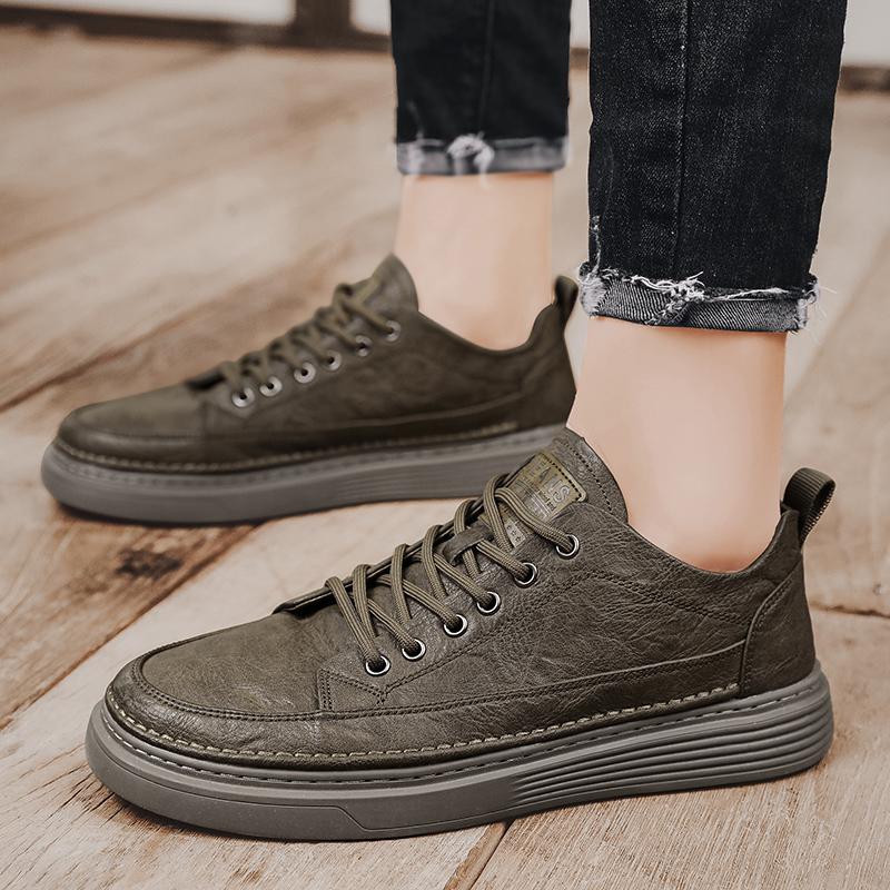 Мужские повседневные модные кроссовки для скейтбординга на четыре сезона, удобные для студентов, трендовые кроссовки для мальчиков с мягкой подошвой, дышащая обувь